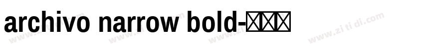 archivo narrow bold字体转换
